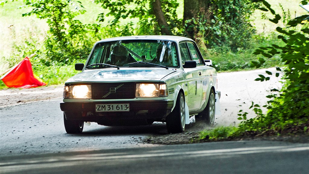 Danmarksmestrene i Historisk Rally fra 2019, Heino Mejer og Bo Mølgaard fik god træning i Munkebjerg Sprint forud for sejren i Munkebjerg Hillclimb 2020.
(Foto: rallypics.dk-Viggo Johansen)